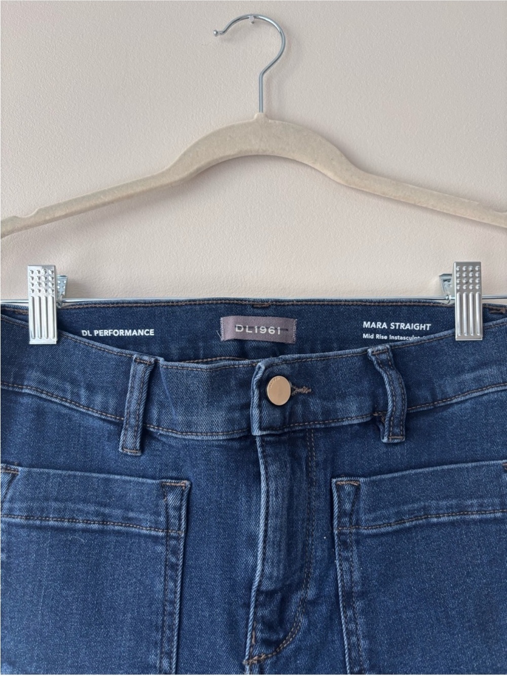 DL1961 Dark Blue Straight-Leg Jeans ✨used once - Picture 7 of 9